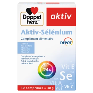 Illustration of the product packaging Doppelherz aktiv Aktiv-Sélénium front view